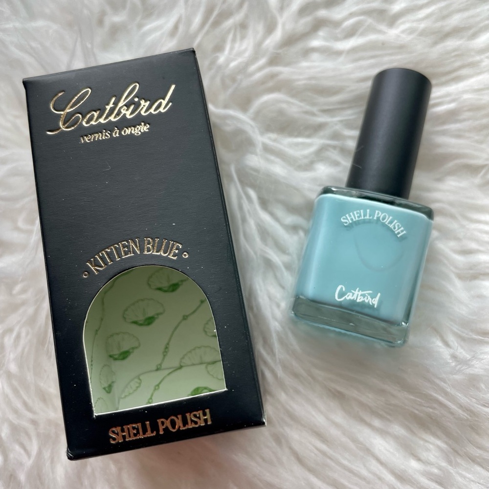 Catbird “kitten blue” shell nail polish